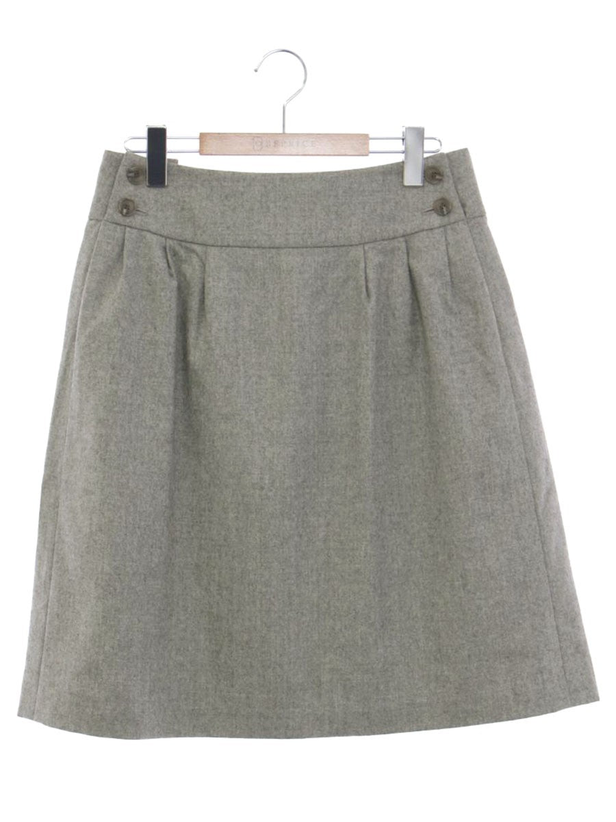 フォクシーブティック  Skirt Twin Button 35151 スカート 40 グレー ウール ITM6VTA5MI66 【SALE】