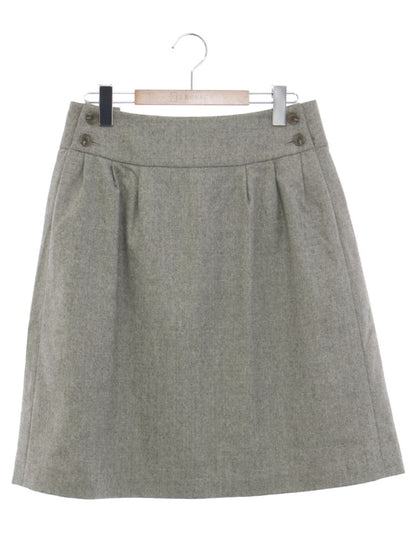 フォクシーブティック  Skirt Twin Button 35151 スカート 40 グレー ウール ITM6VTA5MI66 【SALE】