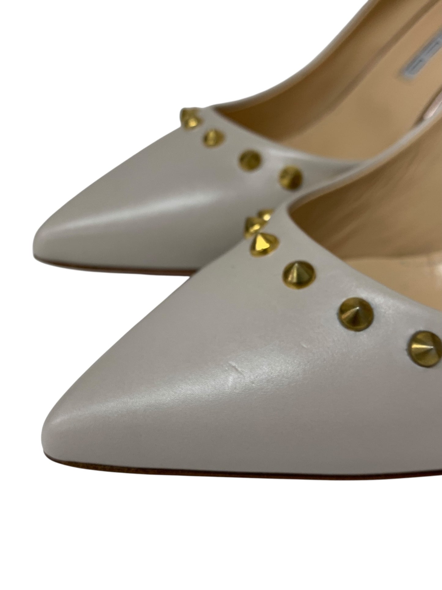 ペリーコ PE181DA2123VIXXDAI パンプス 37.5 ベージュ ゴールドスタッズ IT0S4A9IF02S