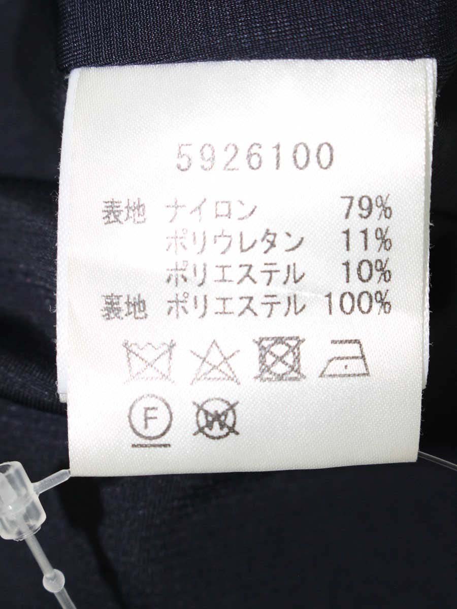 ルネ basic 5926100 ワンピース 38 ネイビー サイドジップ ラインストーン IT3OXXYNWX0G