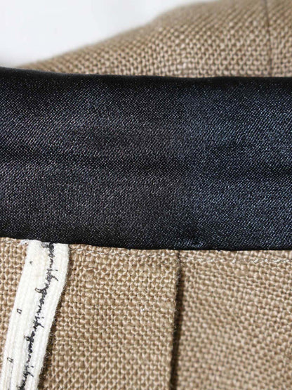 エムズブラック 093559 テーラードジャケット 38 ブラウン リネン ITHX4AQKMB9W