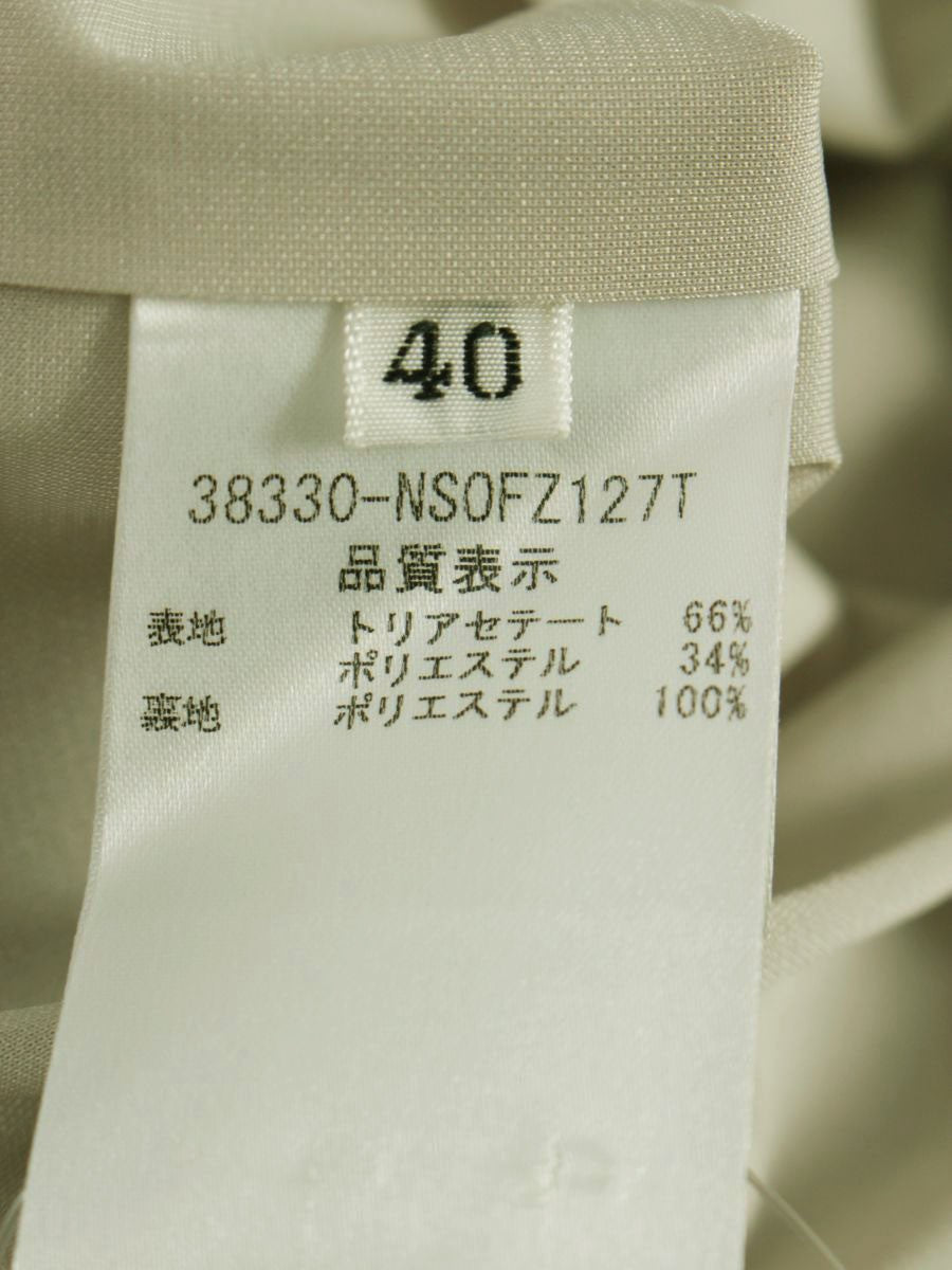 フォクシーニューヨーク モダンエンパイアドレス 38330 ワンピース 40 ベージュ ITE5U0SCOEA6