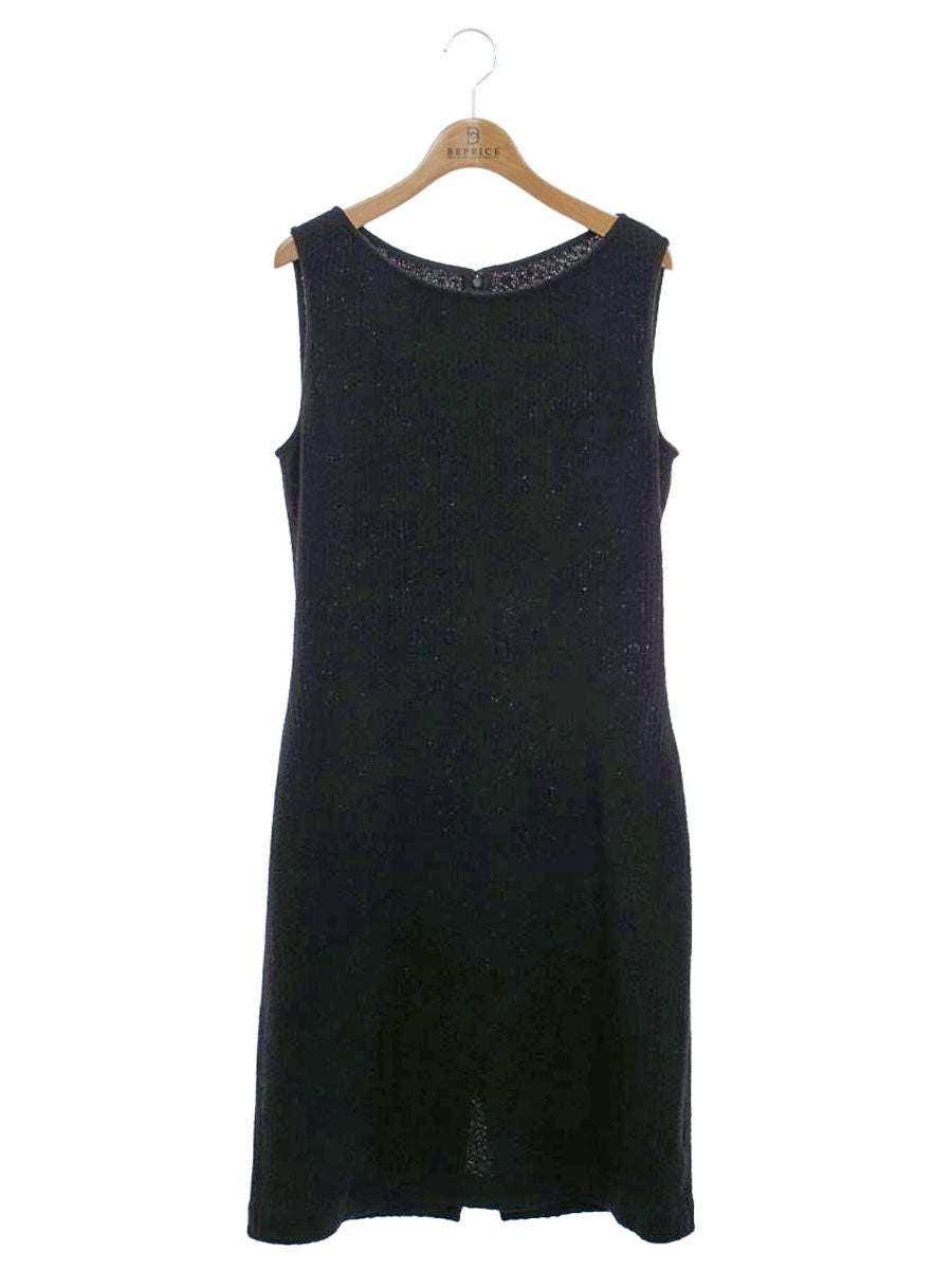 セントジョン ワンピース 8 ブラック ウール混 ブークレ ITGT2U3L17EW 【SALE】