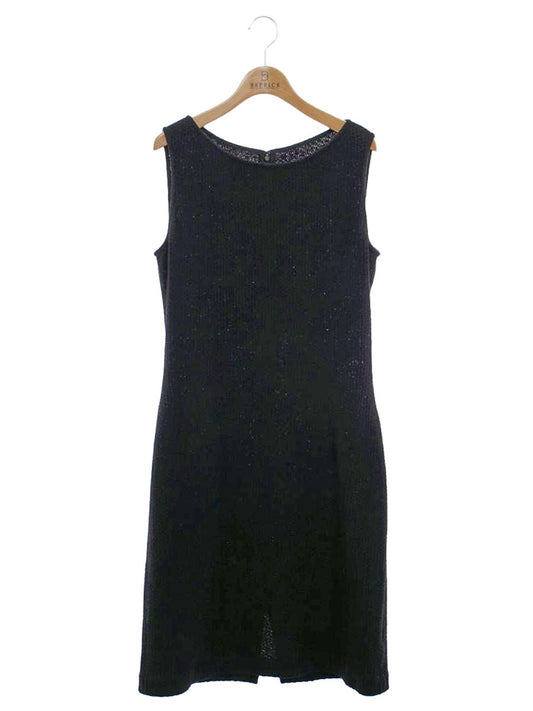 セントジョン ワンピース 8 ブラック ウール混 ブークレ ITGT2U3L17EW 【SALE】