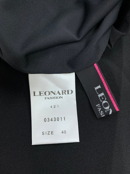 レオナールファッション ペンシルパンツ 0343011 40 ブラック IT496B6ECJ01