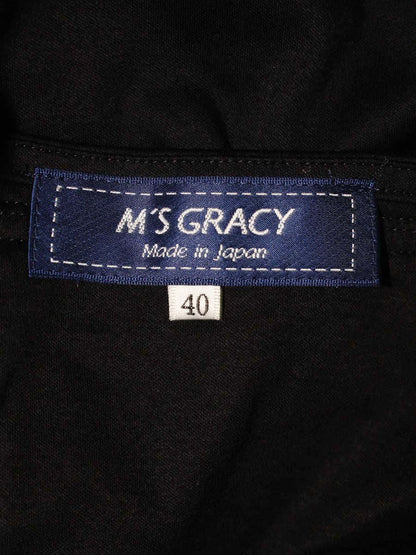 エムズグレイシー 415304 カットソー 40 ブラック フリル ITM5O7VFKX7S