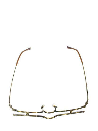 ジョンレノン JL-1106 メガネ ゴールド メタルフレーム フルリム ボストンシェイプ 跳ね上げ式 IT3FXQMT8SGW 【SALE】