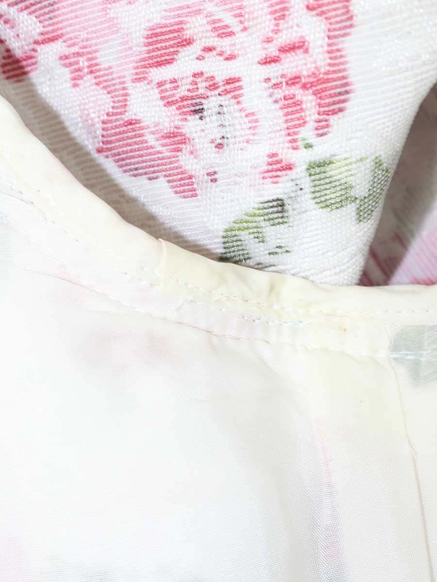 エムズグレイシー 211512 ワンピース 38 ホワイト ピンクローズドレス 花 リボン ITFL0VZTWOXS 【SALE】