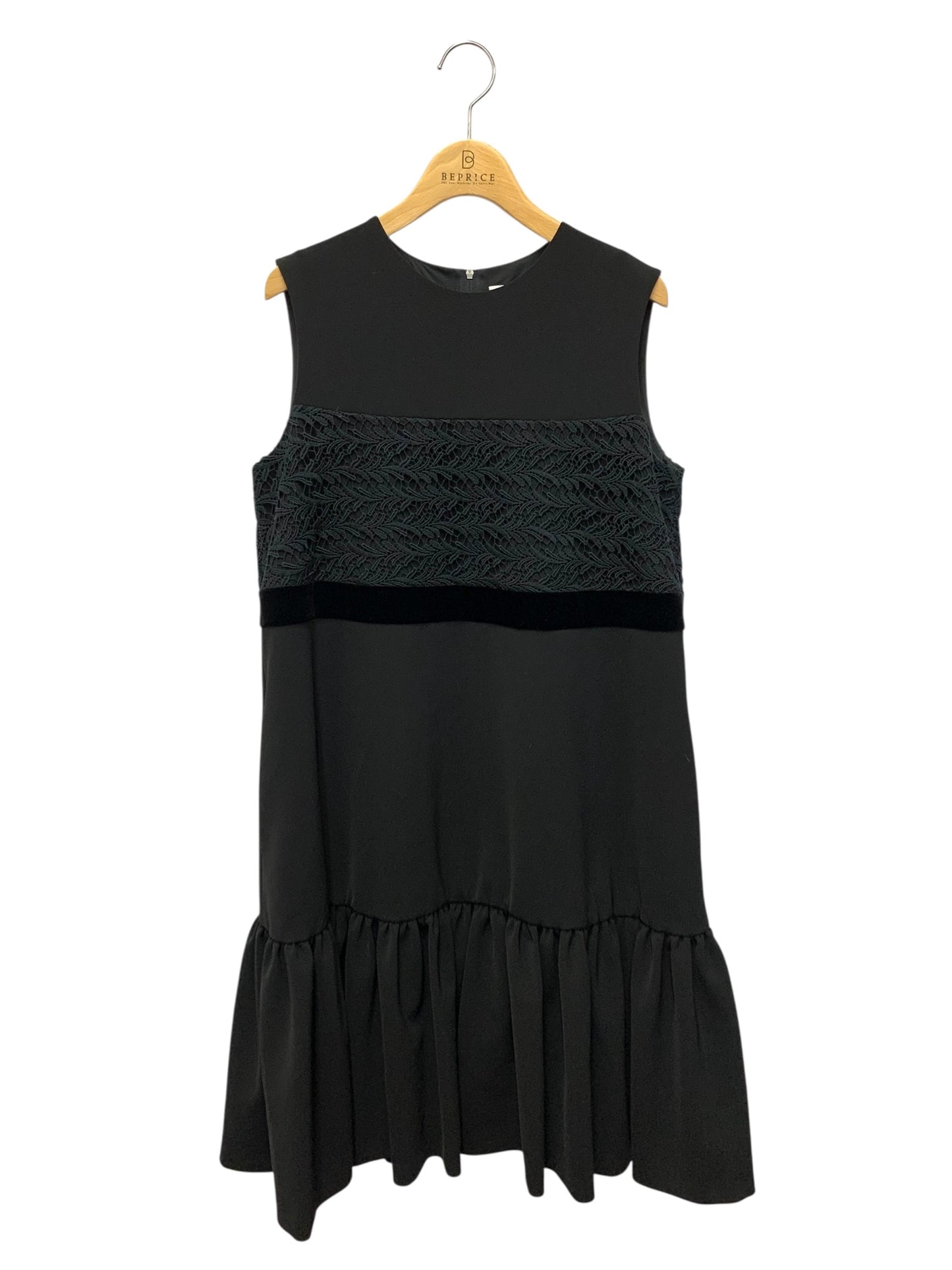 フォクシーニューヨーク collection Drees 37723 ワンピース 40 ブラック ベロア ITQHAJDRNC4I