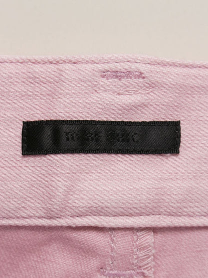 トゥービーシック W5R02-520-12 デニムパンツ 38 ピンク カラー ラインストーン ITJ8D3IHRBY0