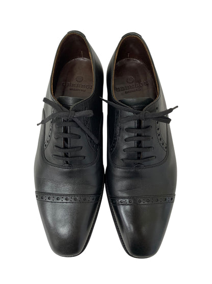 グレンソン MACCLESFIELD 33503 ドレスシューズ 6 1/2 ブラック パンチドキャップトゥ カーフ 内羽根 ITKMR6ZGDQV4 【SALE】