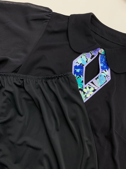 レオナールファッション 0140024 ワンピース 2 ネイビー ストーンボタン ITA43JCH7RUG