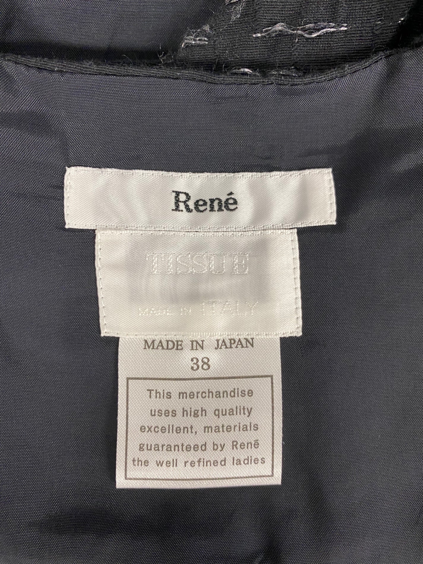 ルネ 6546470 ワンピース 38 ブラック ITK7394BRNJA 【SALE】