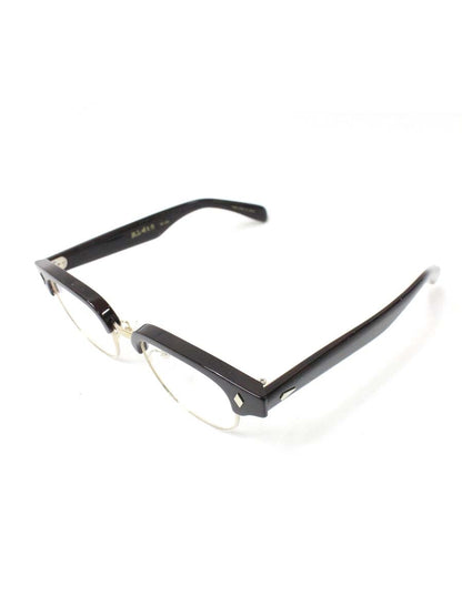 銘品晴夫作 ME-300 メガネ ブラウン セルフレーム ハーフリム ウェリントン ITG9W6W8SSIF