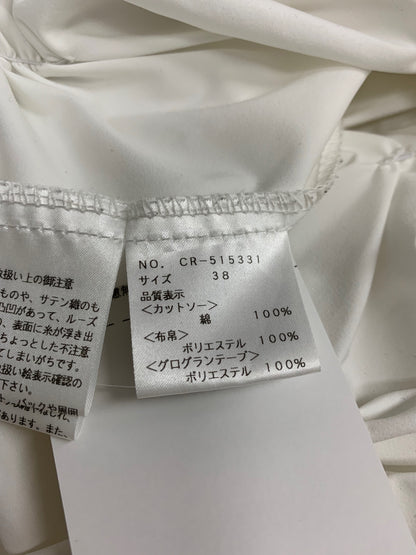 エムズグレイシー 515331 チュニック 38 ホワイト フレア リボン IT5SPOA655D4