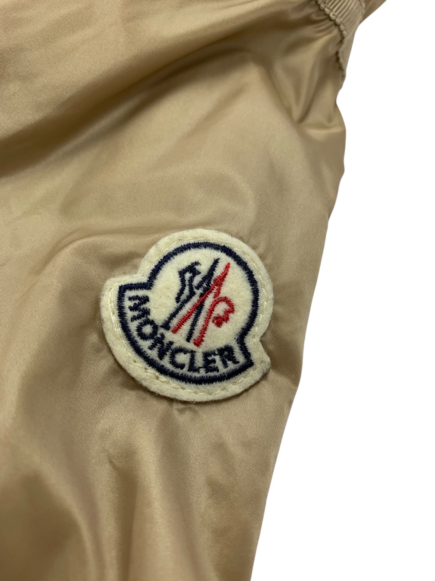 モンクレール ZOELIE 210934617005 ナイロンジャケット 0 ベージュ ダブルジップ スナップボタン ITM3YMCHDL28