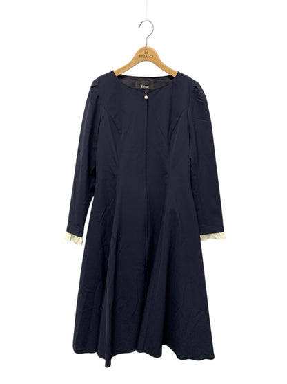 ルネ 5316200 ワンピース 38 ネイビー パール フロントジップジップ 2way IT1EDH0U80RW