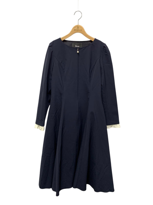 ルネ 5316200 ワンピース 38 ネイビー パール フロントジップジップ 2way IT1EDH0U80RW
