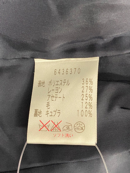 ルネ 6436370 シャツワンピース 38 ネイビー フロントボタン チェック ITT9IN1J1MQA