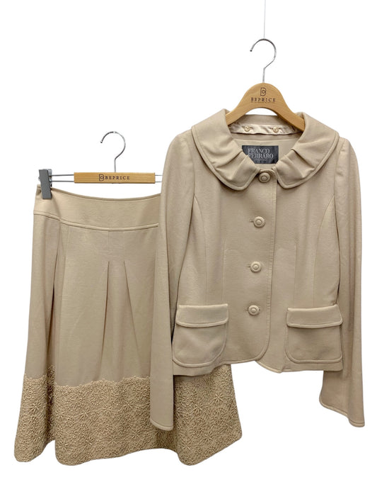 フランコフェラーロ NWDAP-48430 NWHAP-48330 スカートスーツ 2 ベージュ 刺繍 IT9L81Q359OG