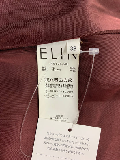 エリン 11806-2280 ノーカラーコート 38 ブラウン オーバーサイズ IT16BN6PATM8 【SALE】