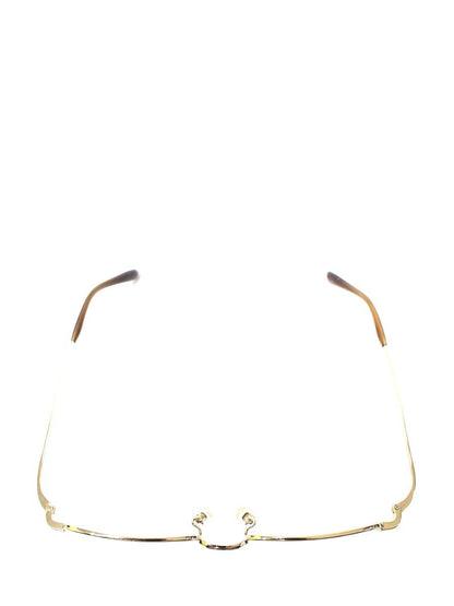 ジョンレノン real love リアルラブ RL016 メガネ ゴールド メタルフレーム ハーフリム スクエア ITF46GFWAX7C 【SALE】