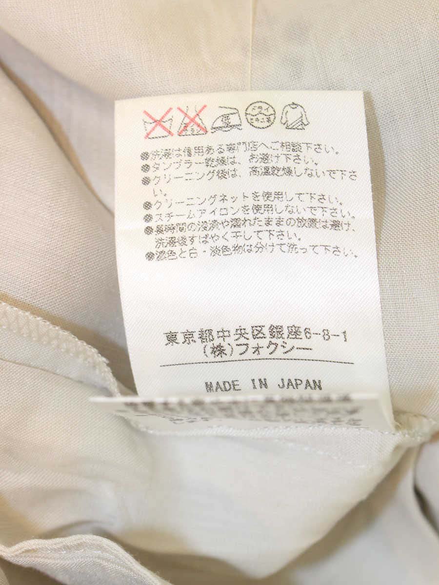 フォクシーブティック 35330 ワンピース 38 ベージュ ワンピース リネンフラワー ITKFNKBYB2UK