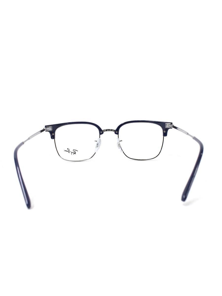 レイバン New CLUBMASTER RB7216 メガネ ネイビー/シルバー ブロウ スクエア コンビフレーム ITDGPJPBPNCG 【SALE】