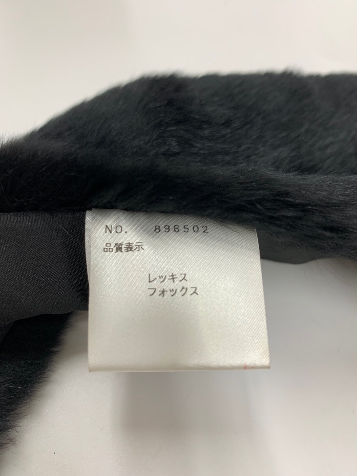 エムズグレイシー Rex x Fox Fur Stole 896502 ストール/ショール F ブラック ITAC07NTWFG7