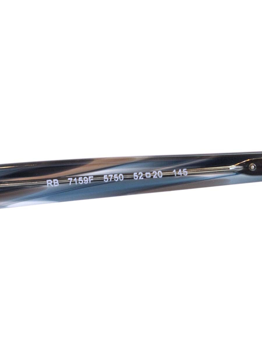 レイバン RB7159F 5750 メガネ ブルーグレーストライプ フルフィットモデル セルフレーム フルリム ウェリントン ITWKFMSUQROM