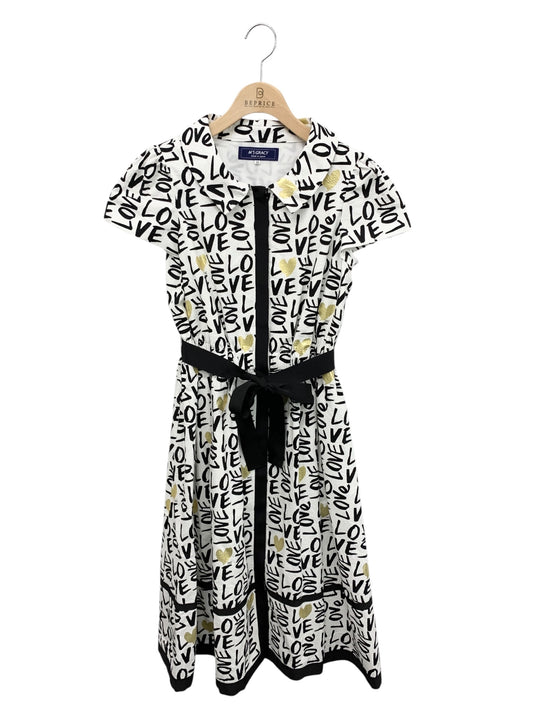 エムズグレイシー ラブ ハートモチーフ 111329 ワンピース 38 ホワイト ITN13OHRM8EO