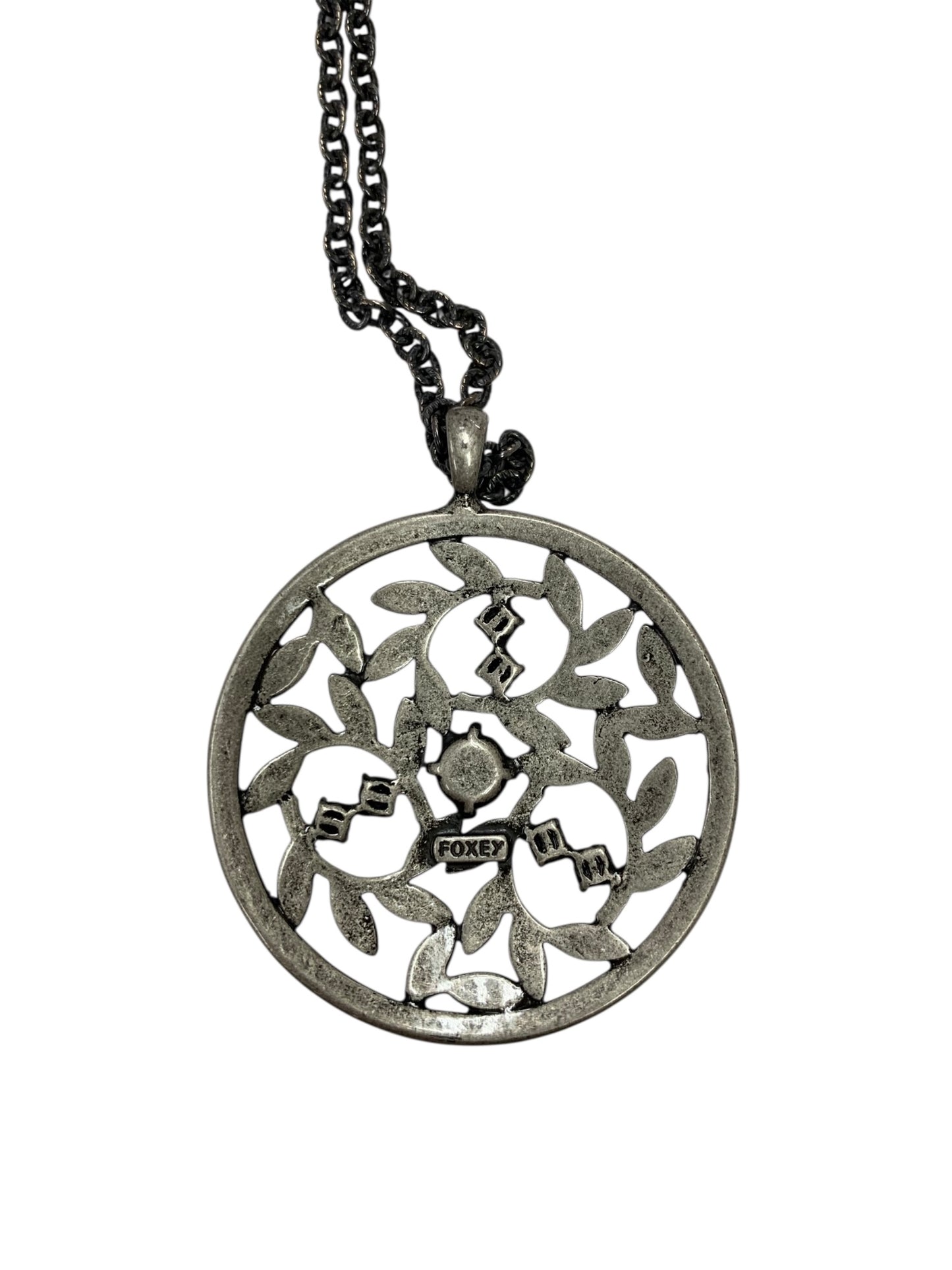 フォクシーブティック NECKLACE CRYSTAL MOON 25772 ネックレス シルバー ITST72YFTI4C