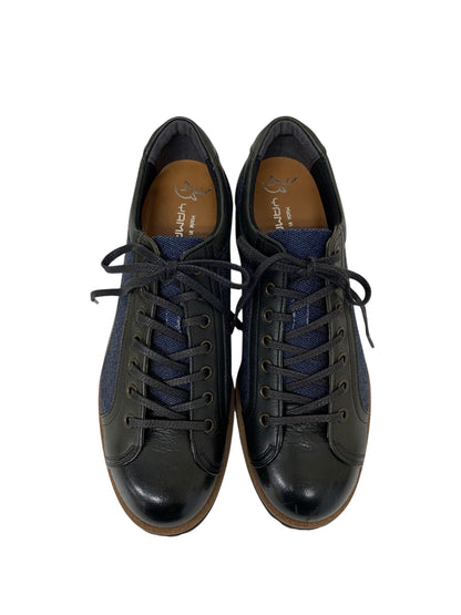 倭イズム YAL2000 スニーカー 24 ブラック 姫路レザーx倉敷デニム 日本製 ITN4ZKEHUTAM