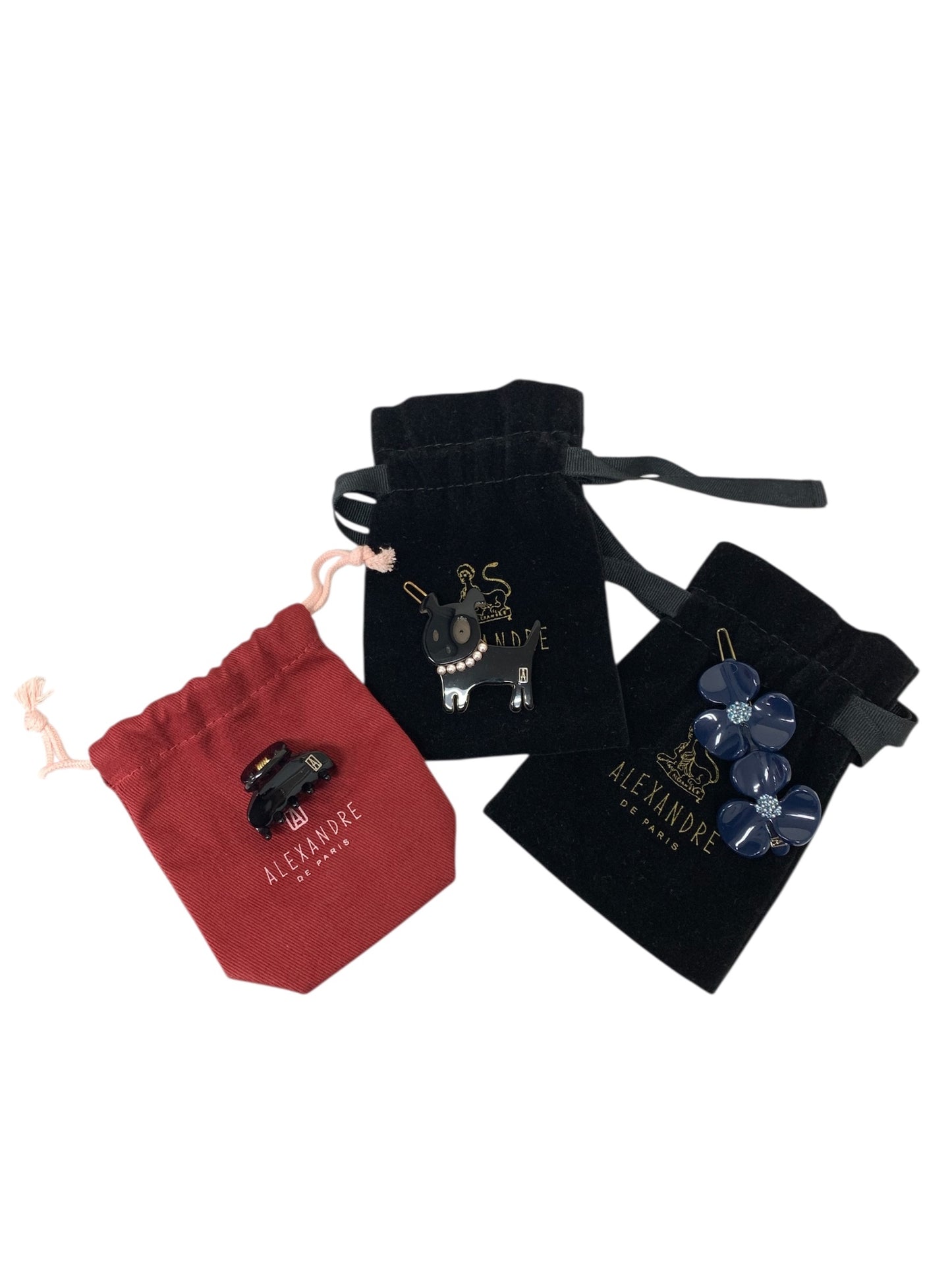 アレクサンドルドゥパリ クリップ ピン その他 犬モチーフ フラワーモチーフ 3点セット IT52HSRAA23W