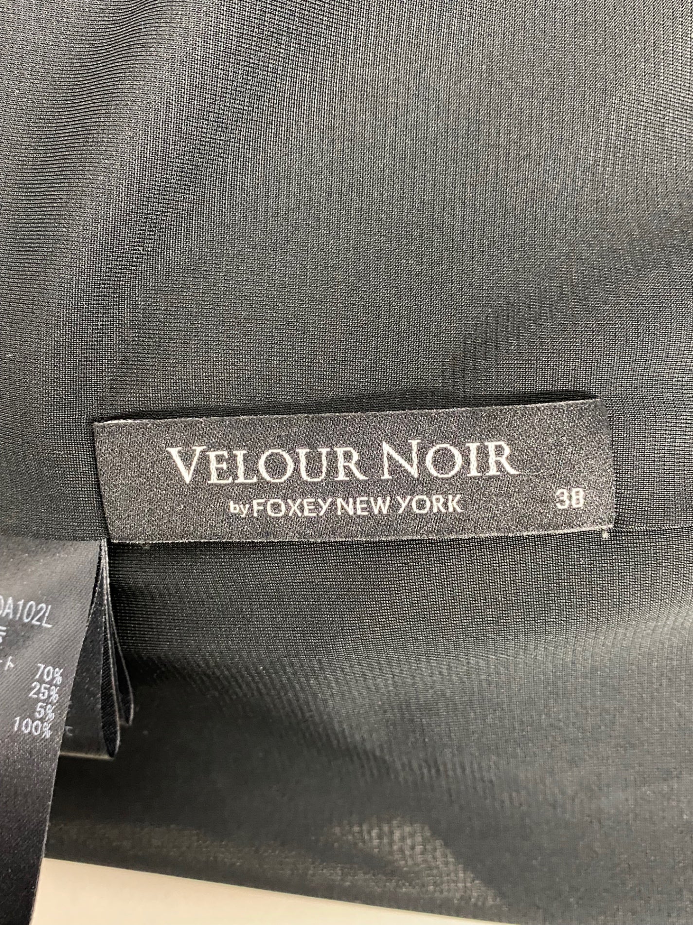 ベロアノワール by フォクシーニューヨーク 39834 Dress Noir Grace 38 ブラック ITKV81PMJ53L