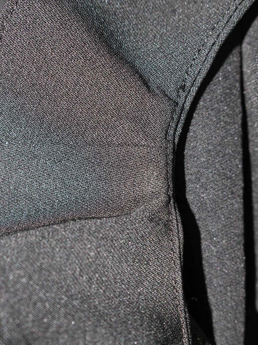 レリタージュ マルティニーク A0326FA ワンピース F ブラック アシンメトリーヘム ノースリーブ ITPUL4S81O2D