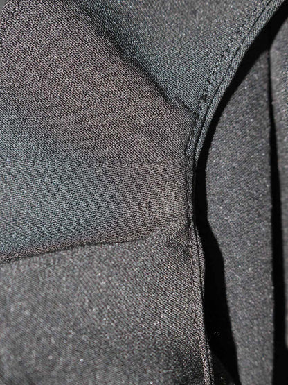 レリタージュ マルティニーク A0326FA ワンピース F ブラック アシンメトリーヘム ノースリーブ ITPUL4S81O2D