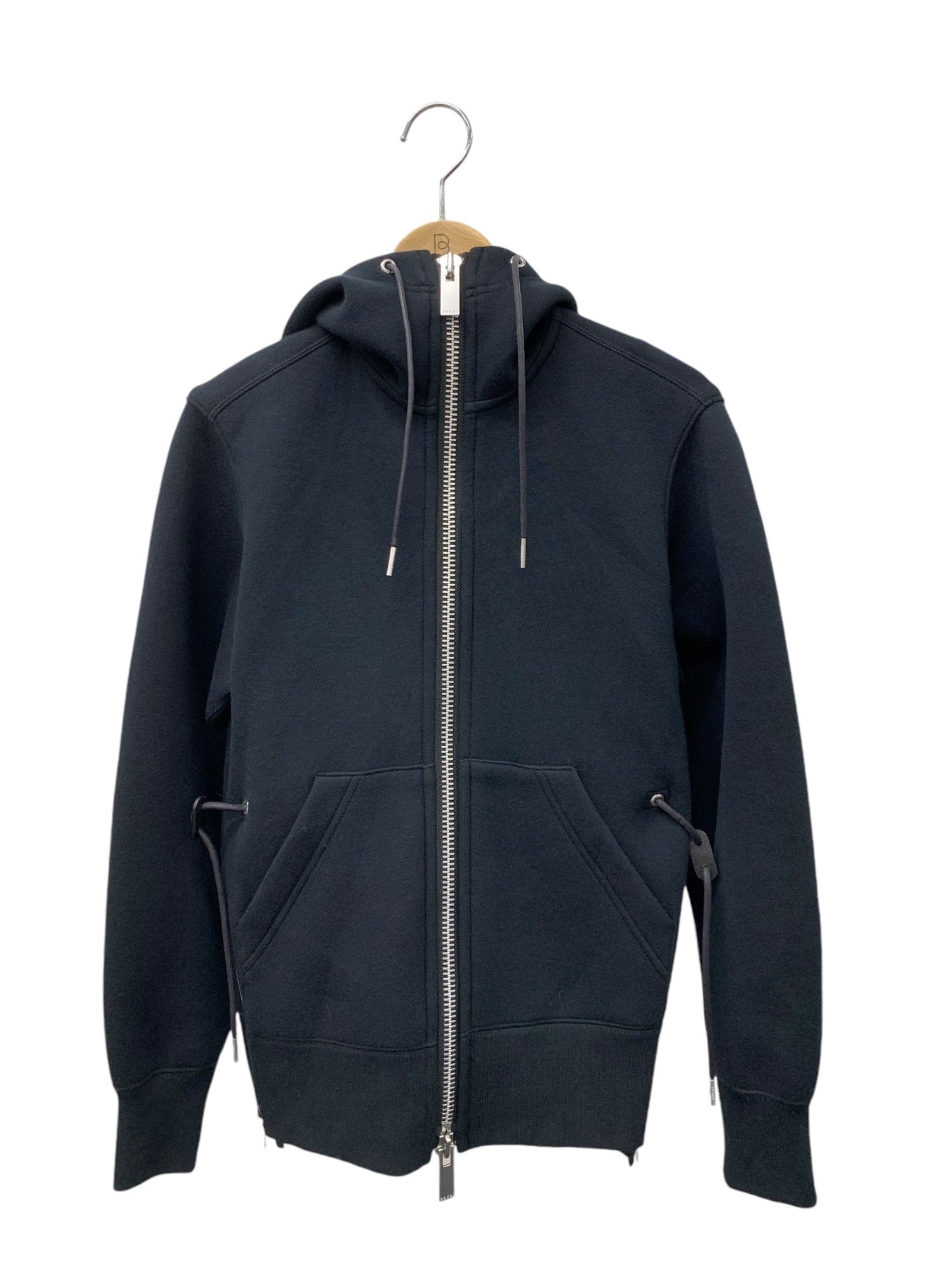 サカイ Pre Womens Sponge Sweat X Ma-1 Zip Up Hoodie SCW-070 ジップアップパーカー ブラック |  中古ブランド品・古着通販ビープライス