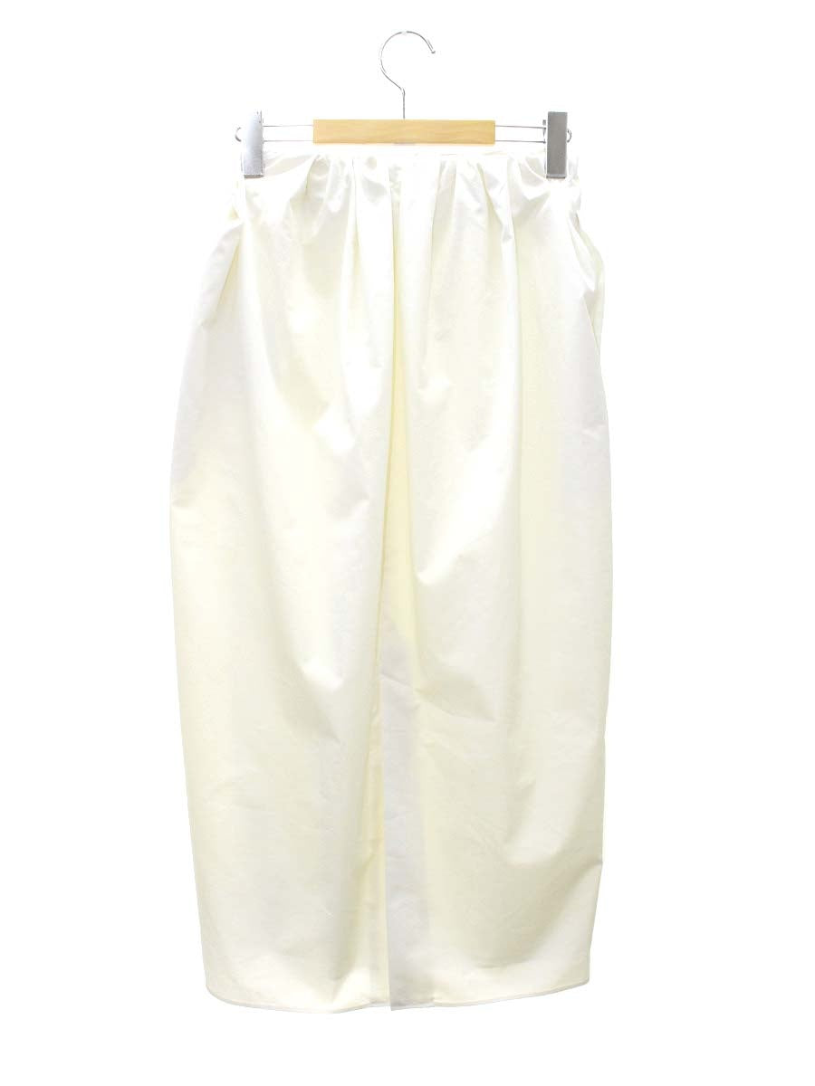 ユナイテッドアローズ コクーン タイトスカート ホワイト 1524-257-5183-0130 36 アイボリー ‘23 ITWUWVSEUNHS