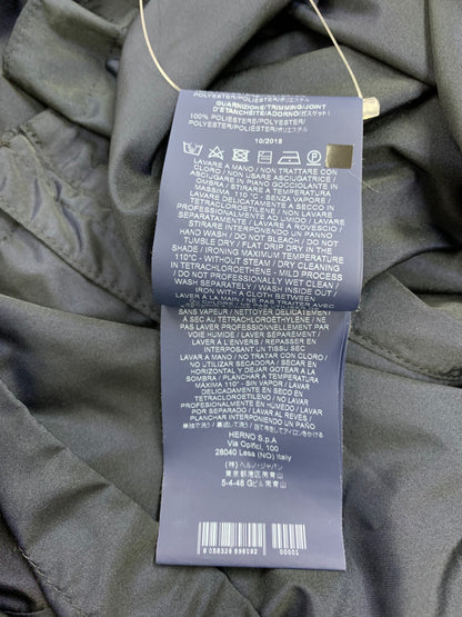 ヘルノ GC0018G コート 14A ネイビー 異素材ミックス フード 2way スウェット袖 ITMLD7U3LNYM