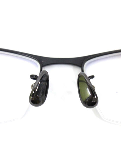 ラインアートシャルマン XL1028 メガネ ブラック チタンフレーム ハーフリム スクエア IT6KZQUWCZDU 【SALE】