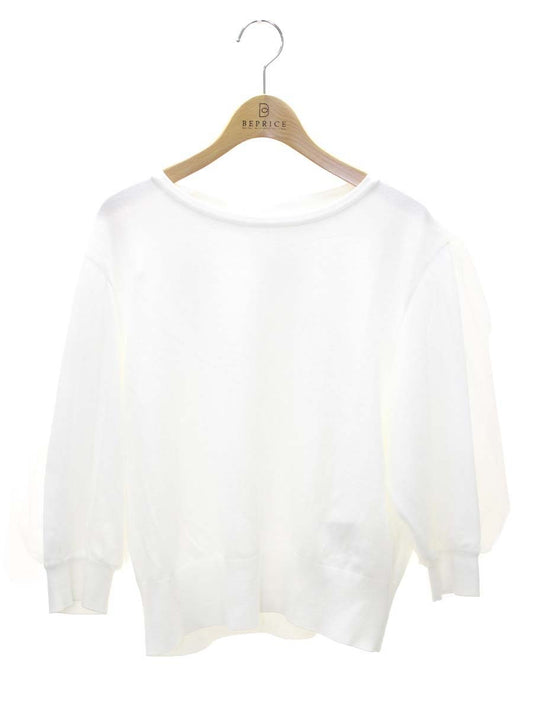 フォクシーブティック Knit Tops Balloon 41847 ニット セーター 40 ホワイト チュール IT5HBUIEP1DU