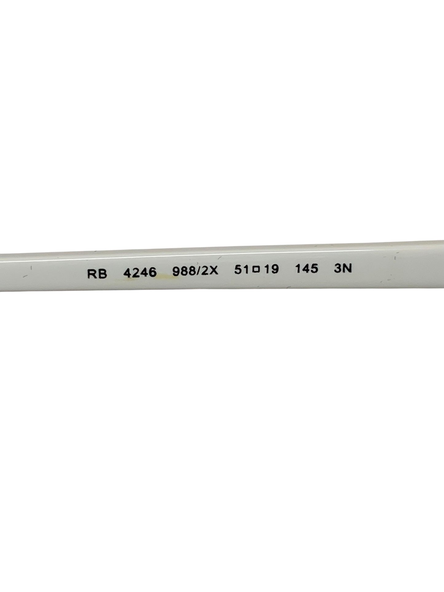 レイバン RB4246 サングラス ホワイト コンビフレーム フルリム ボストン IT01JR03KF0S