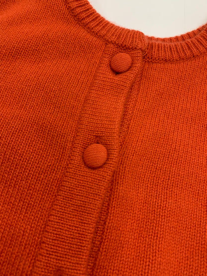 フォクシーブティック Sweater F.B.Button 40348 ニット 42 レッド カシミヤ バックボタン SP品 IT6GBFTFOPCI