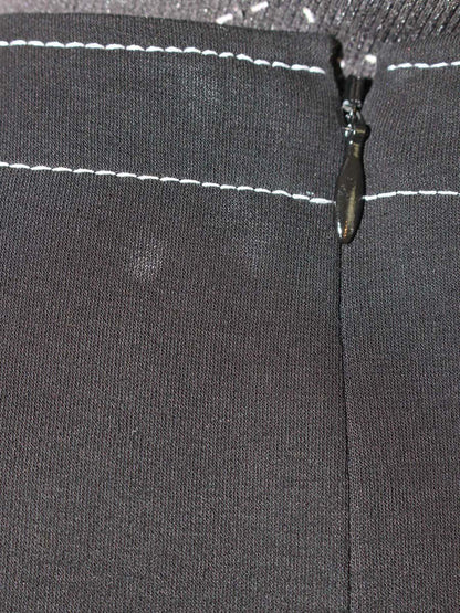 エムズグレイシー Ribbon Check Dress 811317 ワンピース 36 ブラック 半袖 リボン チェック ITGR99LJ5IS4