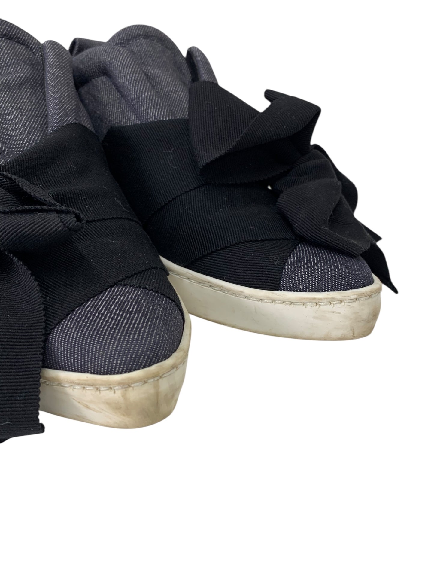 アディアム スニーカー 36 ネイビー リボン ITSEO9Q7VNC1