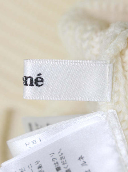 ルネ 6642230 ニット 36 アイボリー ジップ スワロフスキー付き ITR2H8O9R5H8 【SALE】