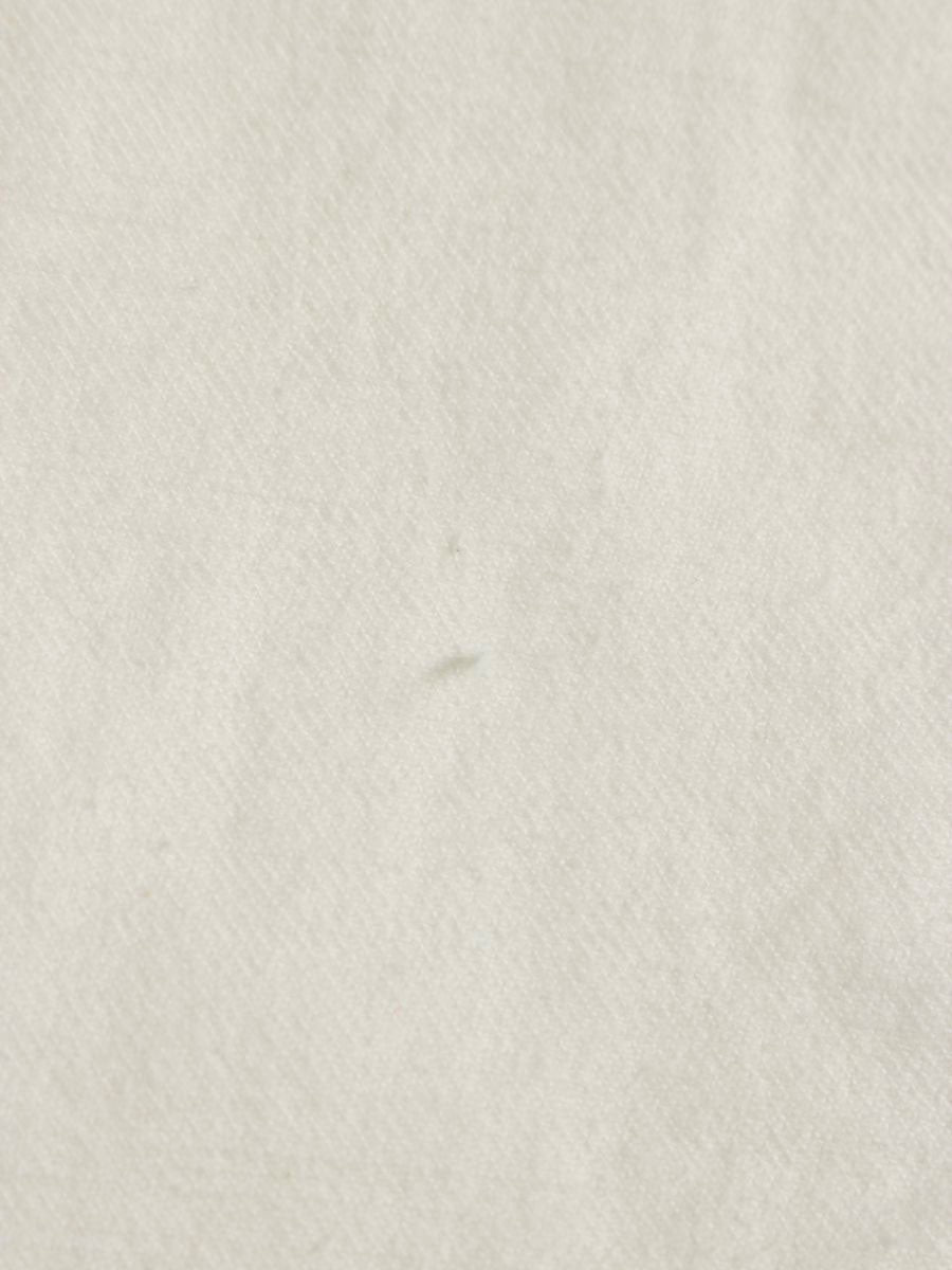 ダブルアールエル 41318 165/82A ホワイト デニムパンツ ストレート ロゴ 刺繍 ITP7EG5ZID6E