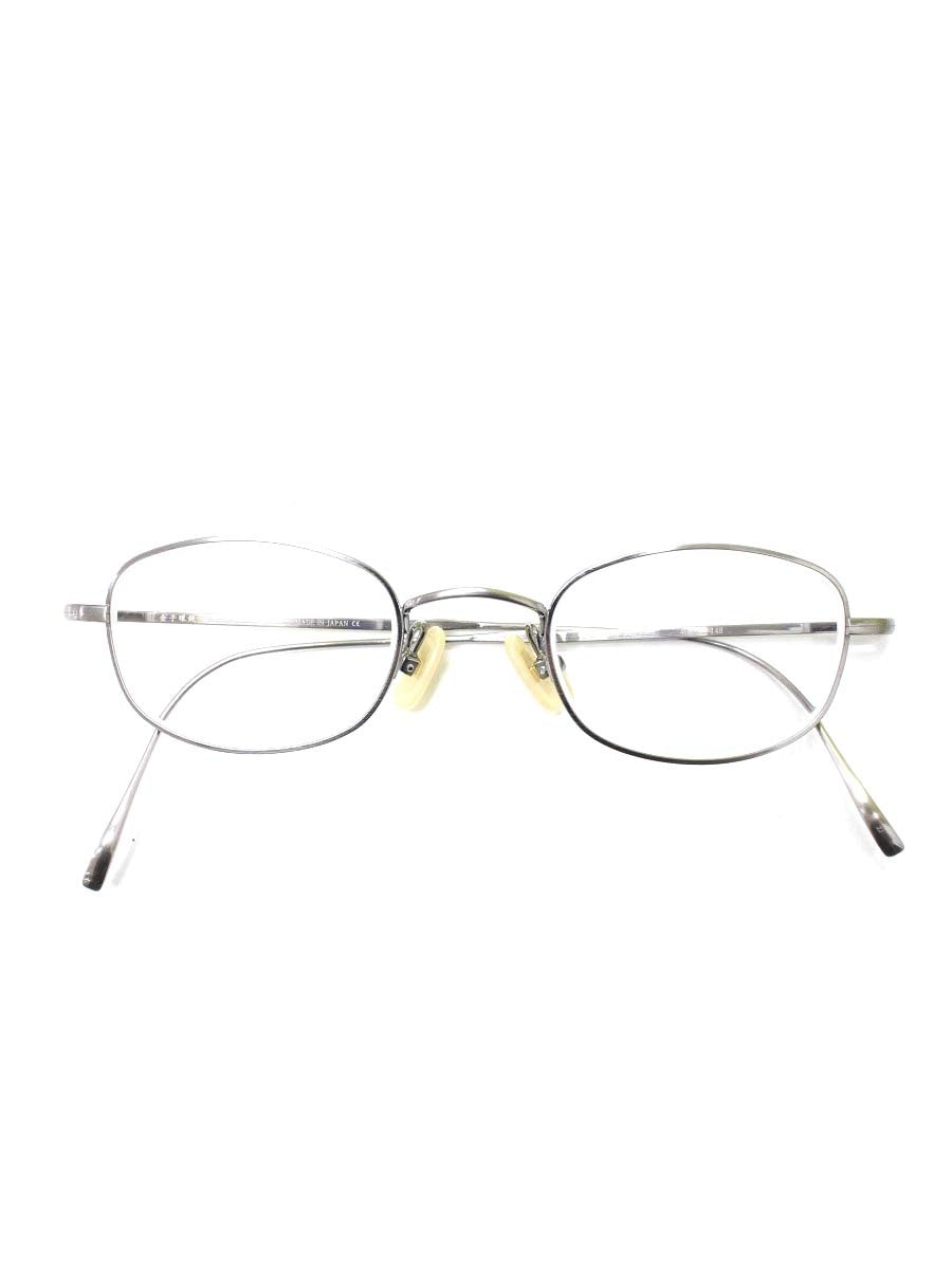 金子眼鏡 ヴィンテージシリーズ KV110 メガネ シルバー メタルフレーム フルリム オーバル（楕円） ITDFGHQPU1C8