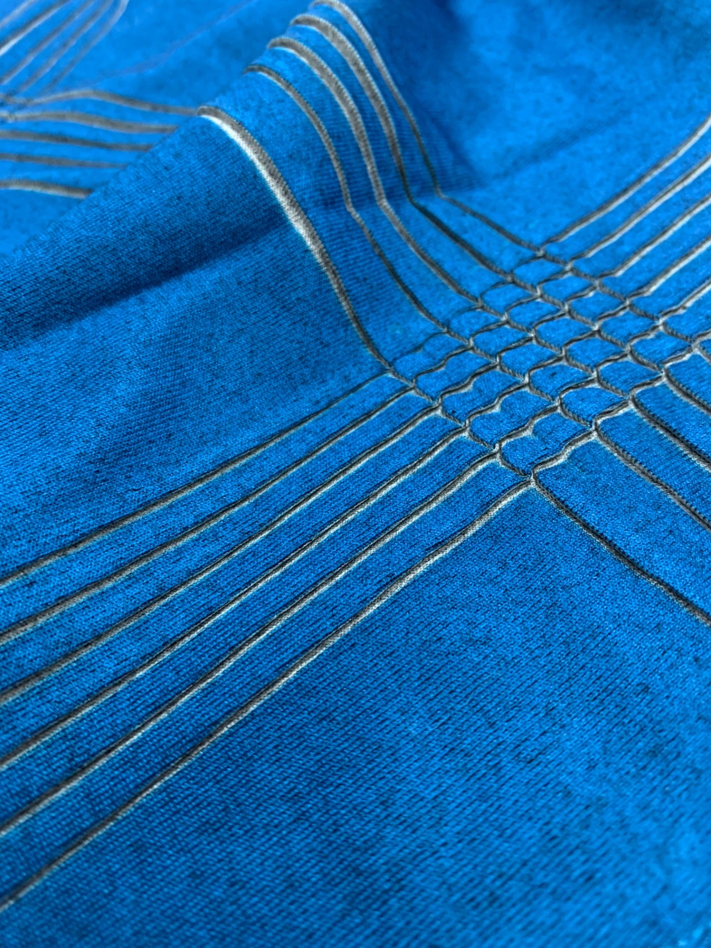 イッセイミヤケメン ME11JK026 Tシャツ 2 ブルー ラウンドネック チェック 21SS IT6B1UGCFYQI